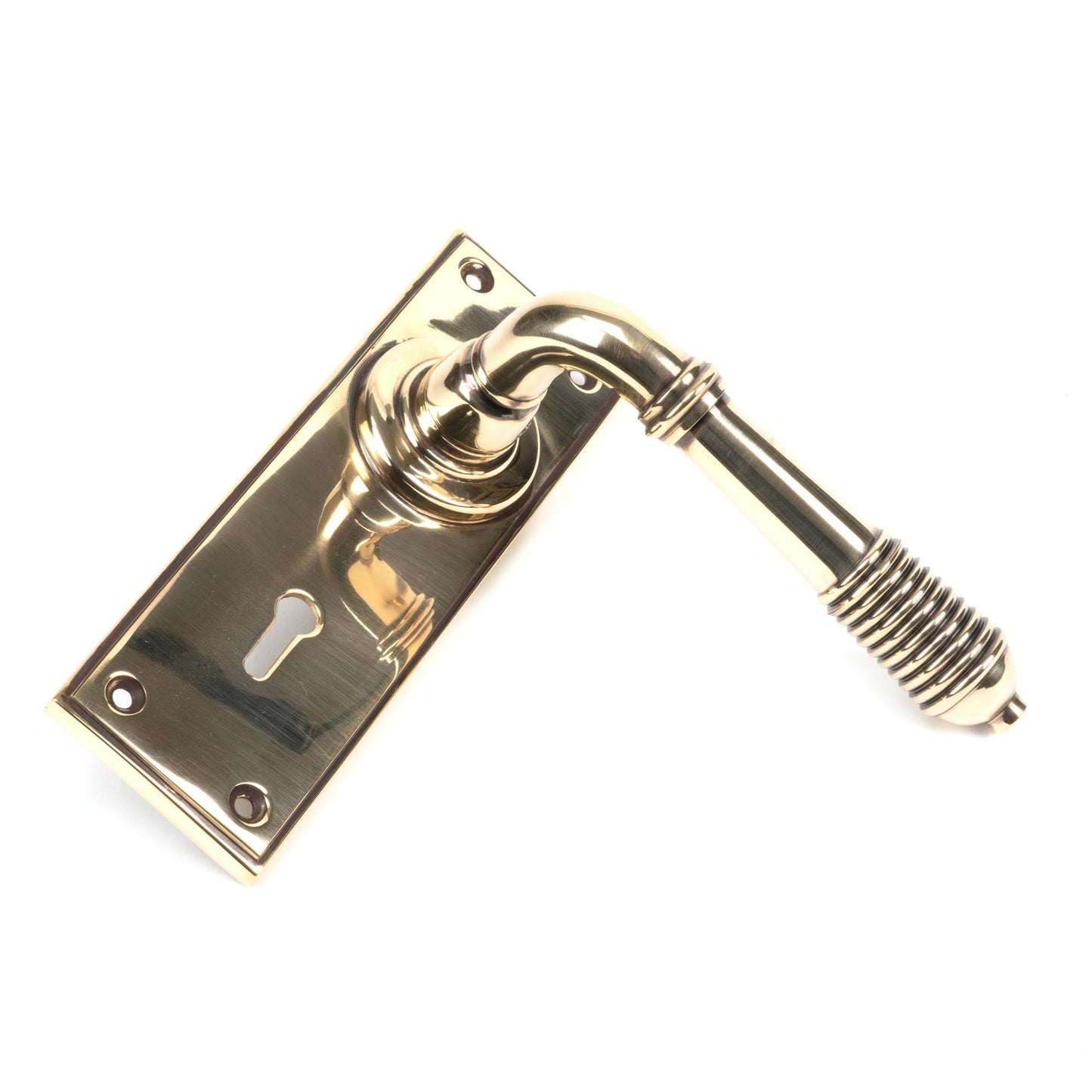 From The Anvil Reeded Lever Lock Set