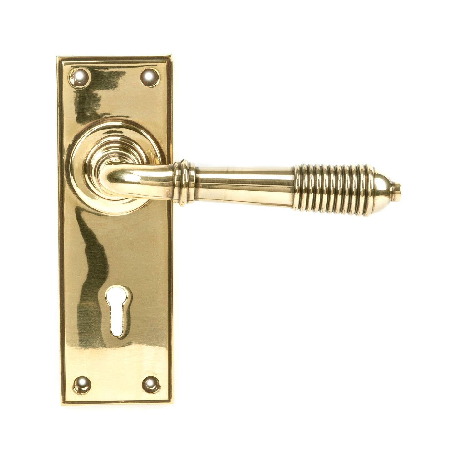 From The Anvil Reeded Lever Lock Set