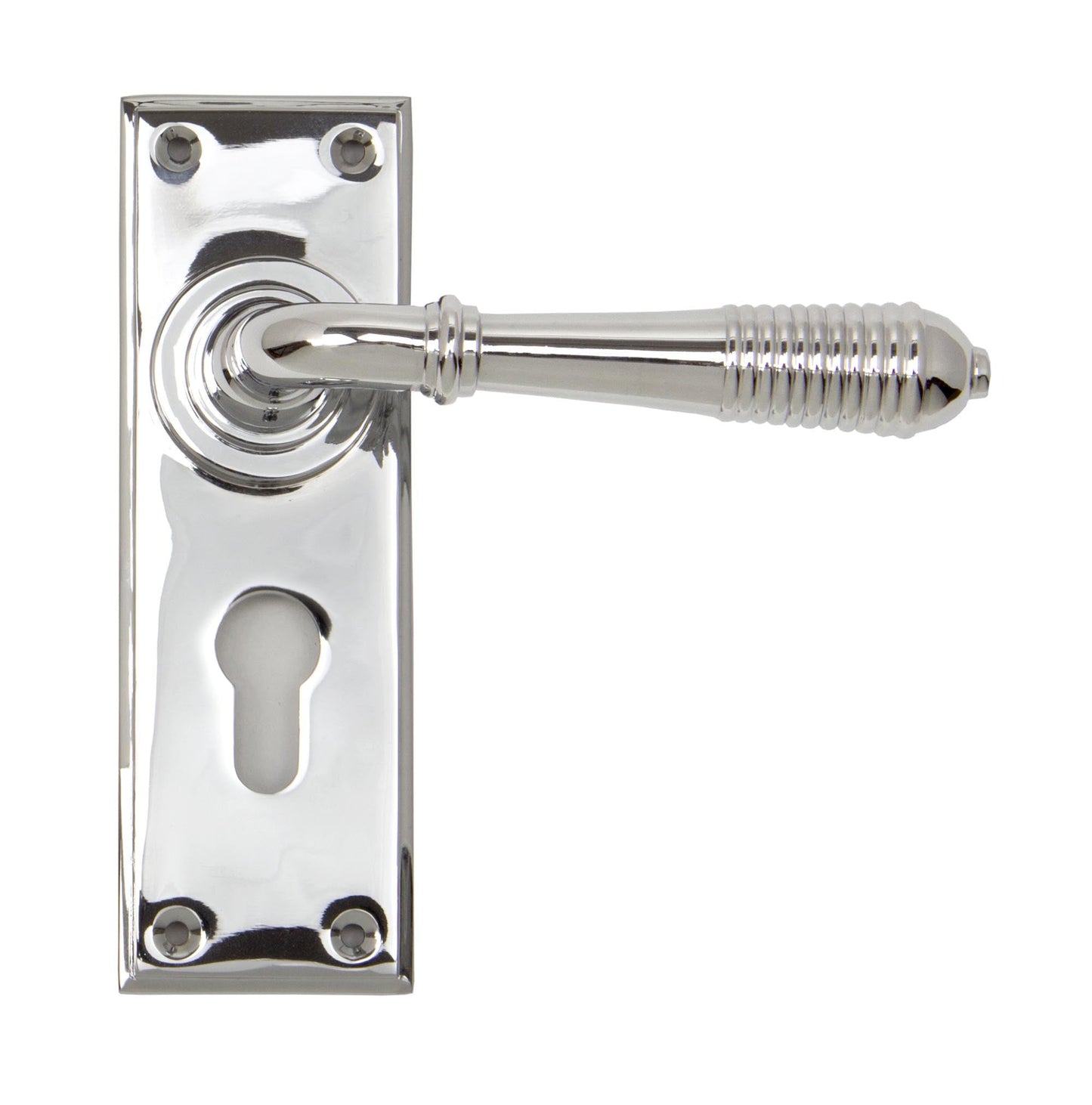From The Anvil Reeded Lever Euro Lock Set