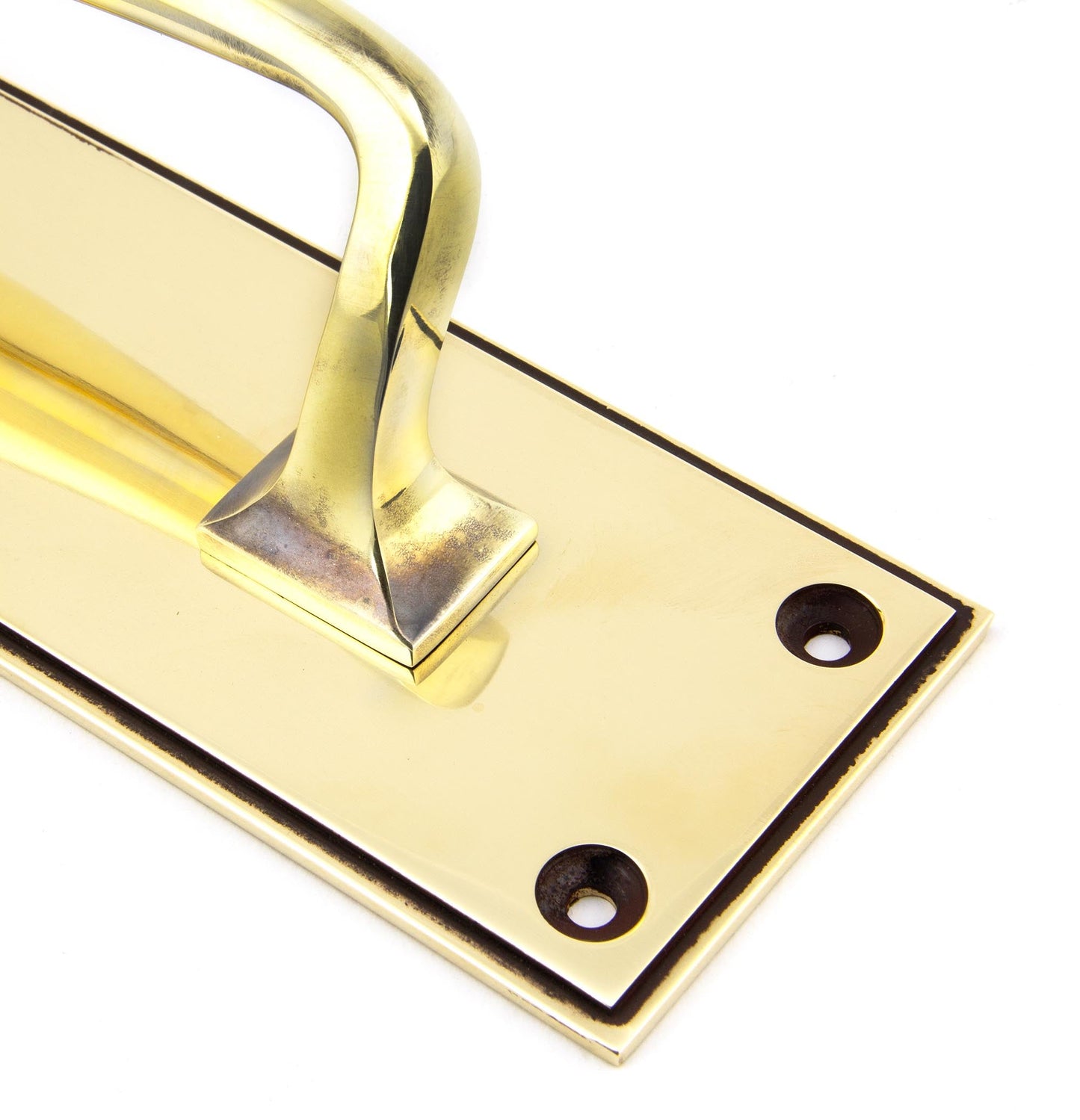 From The Anvil Art Deco Pull Handle On Backplate
