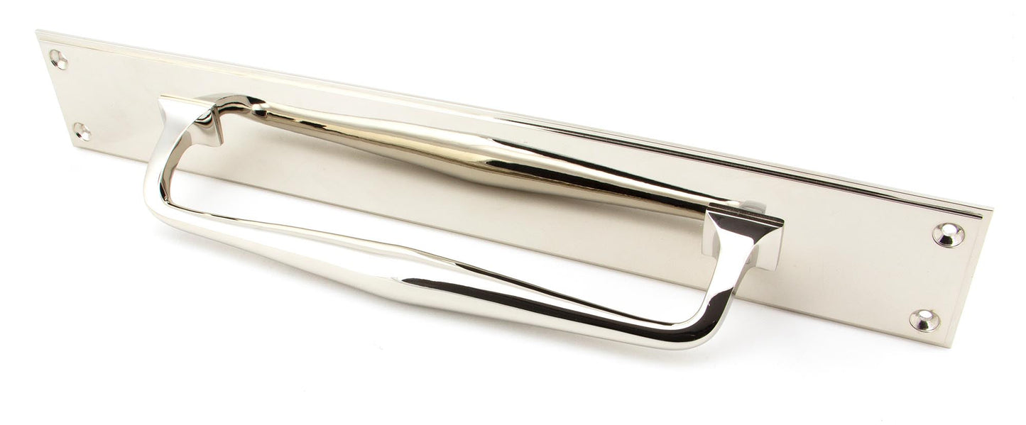 From The Anvil Art Deco Pull Handle On Backplate