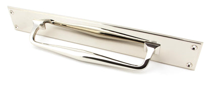 From The Anvil Art Deco Pull Handle On Backplate