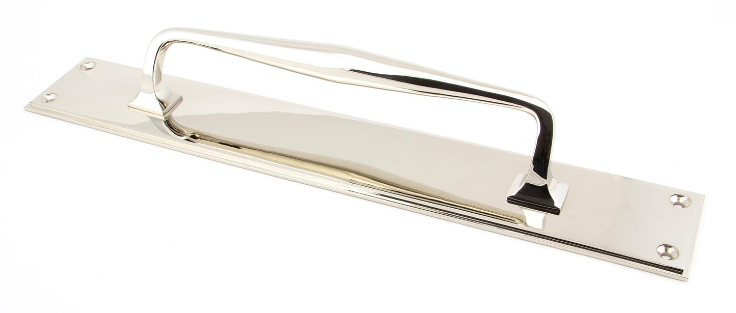 From The Anvil Art Deco Pull Handle On Backplate