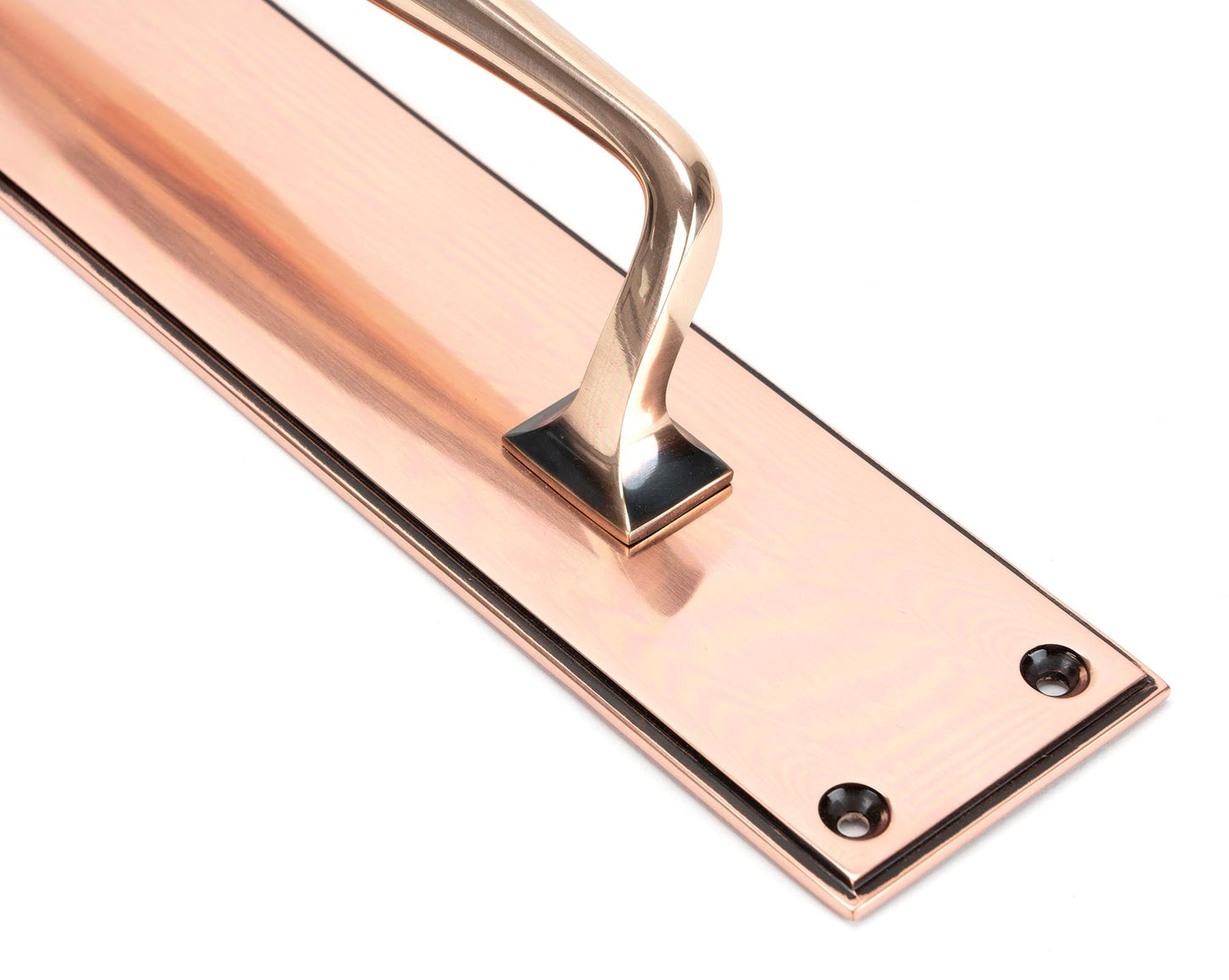 From The Anvil Art Deco Pull Handle On Backplate