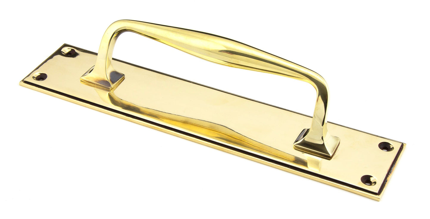 From The Anvil Art Deco Pull Handle On Backplate
