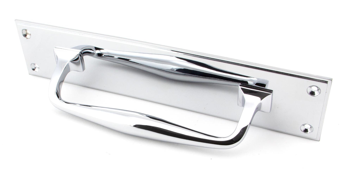 From The Anvil Art Deco Pull Handle On Backplate