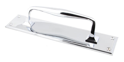 From The Anvil Art Deco Pull Handle On Backplate