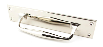 From The Anvil Art Deco Pull Handle On Backplate