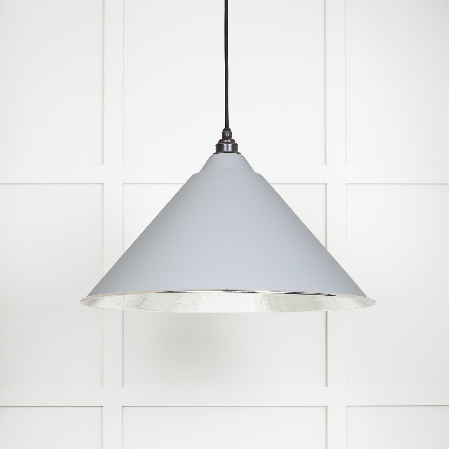 From The Anvil Hammered Nickel Hockley Pendant