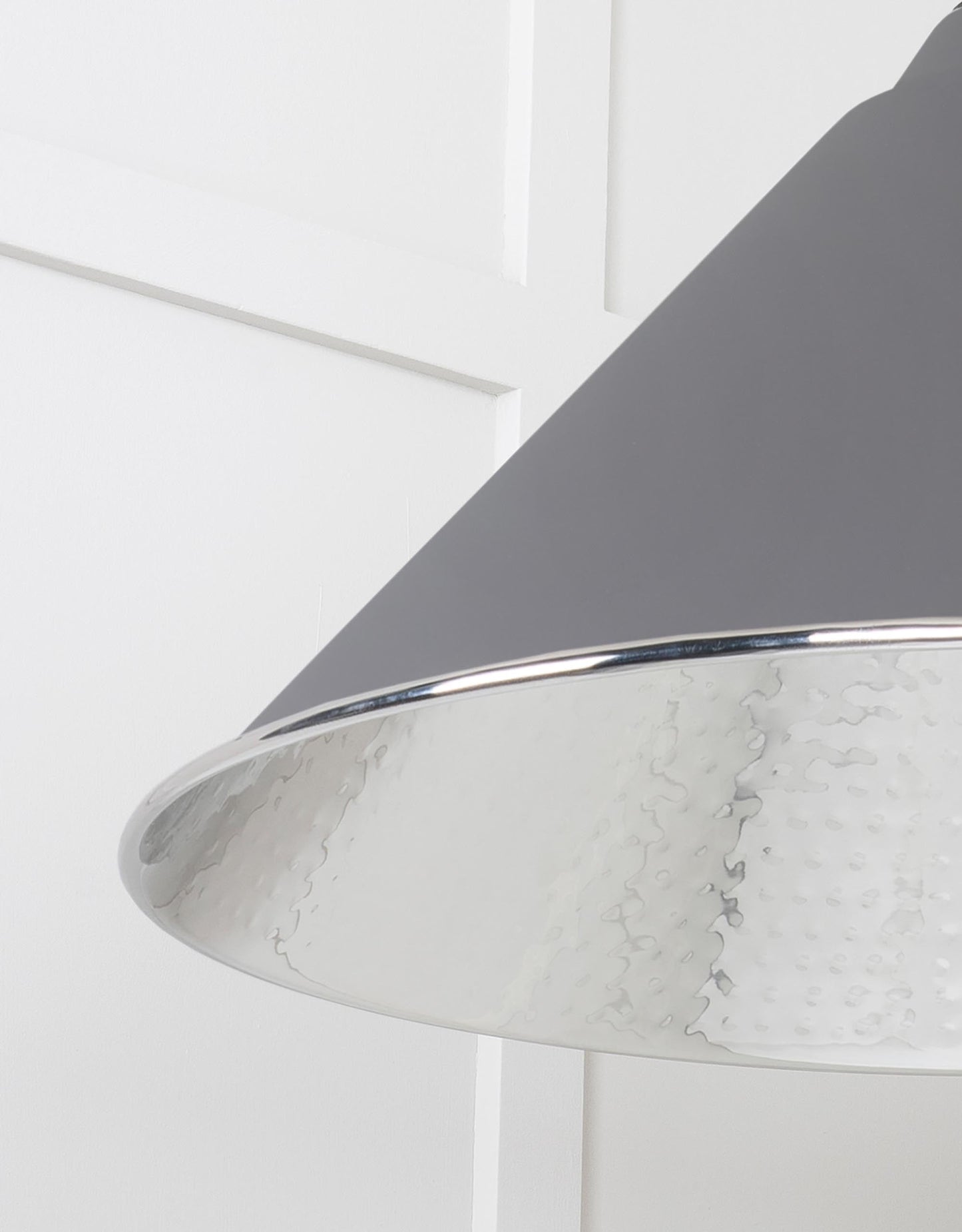 From The Anvil Hammered Nickel Hockley Pendant
