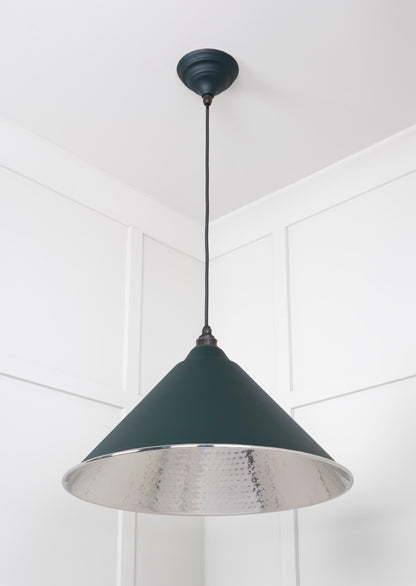 From The Anvil Hammered Nickel Hockley Pendant