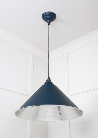 From The Anvil Hammered Nickel Hockley Pendant