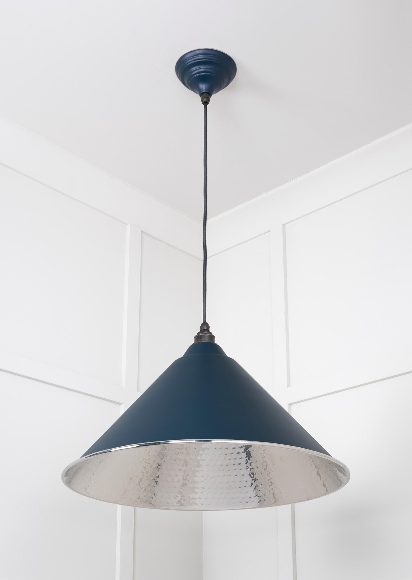 From The Anvil Hammered Nickel Hockley Pendant