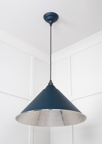 From The Anvil Hammered Nickel Hockley Pendant