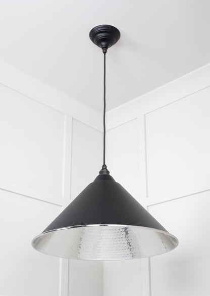 From The Anvil Hammered Nickel Hockley Pendant