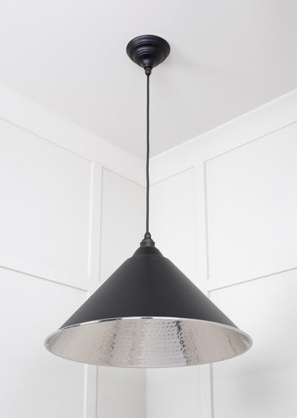 From The Anvil Hammered Nickel Hockley Pendant