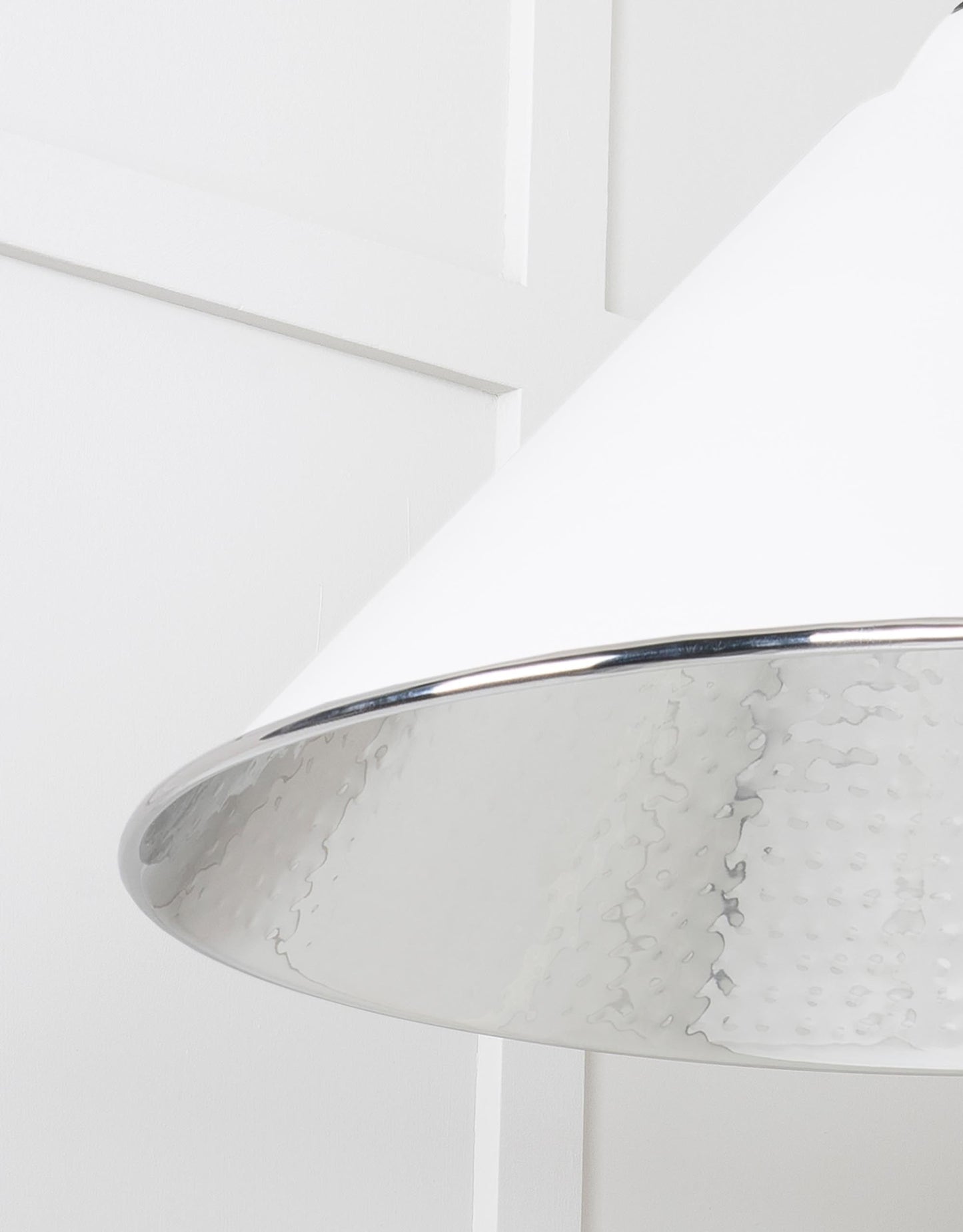 From The Anvil Hammered Nickel Hockley Pendant