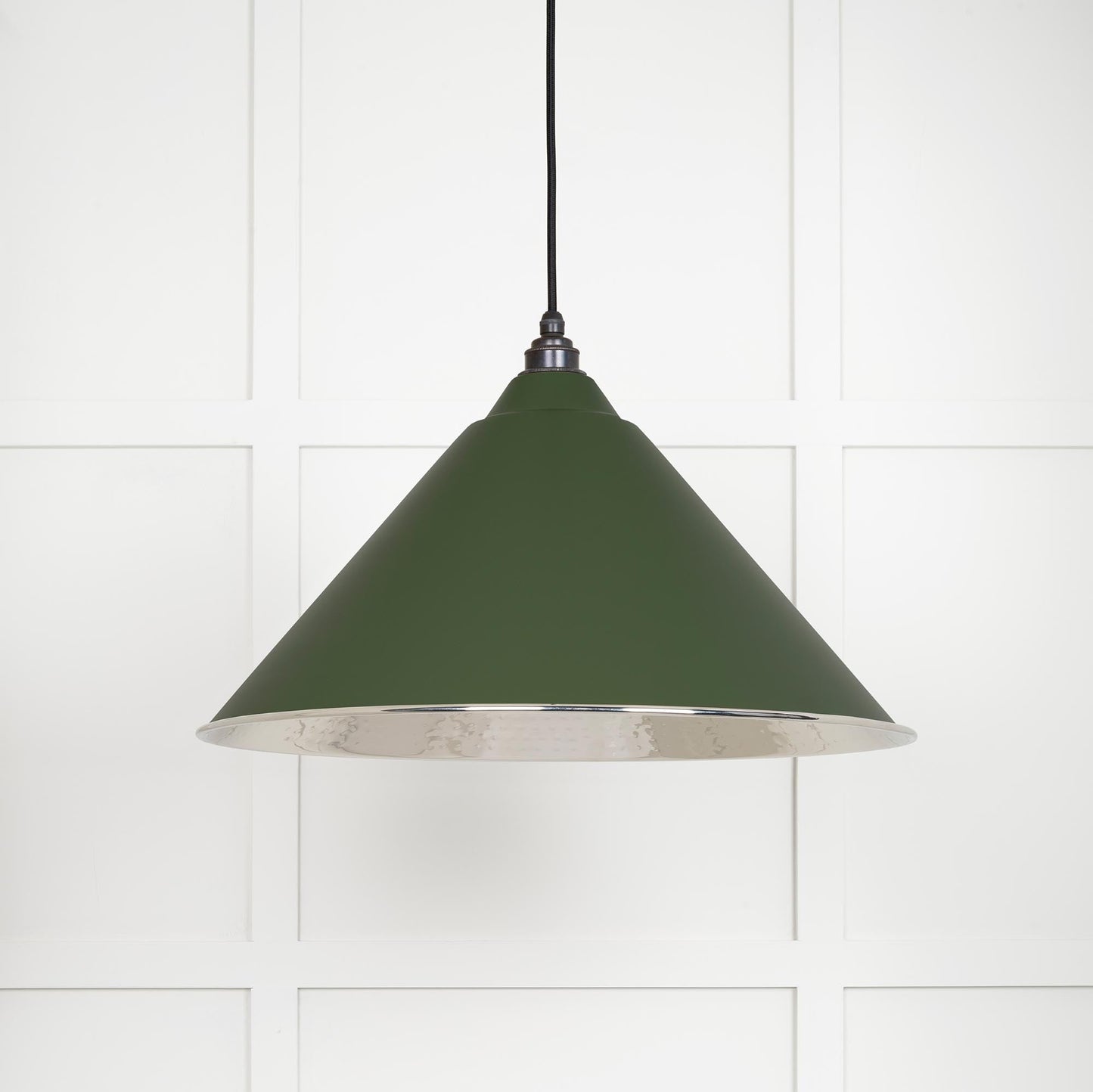 From The Anvil Hammered Nickel Hockley Pendant