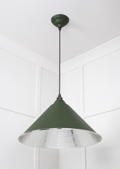 From The Anvil Hammered Nickel Hockley Pendant