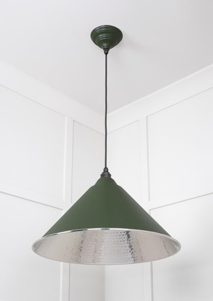 From The Anvil Hammered Nickel Hockley Pendant