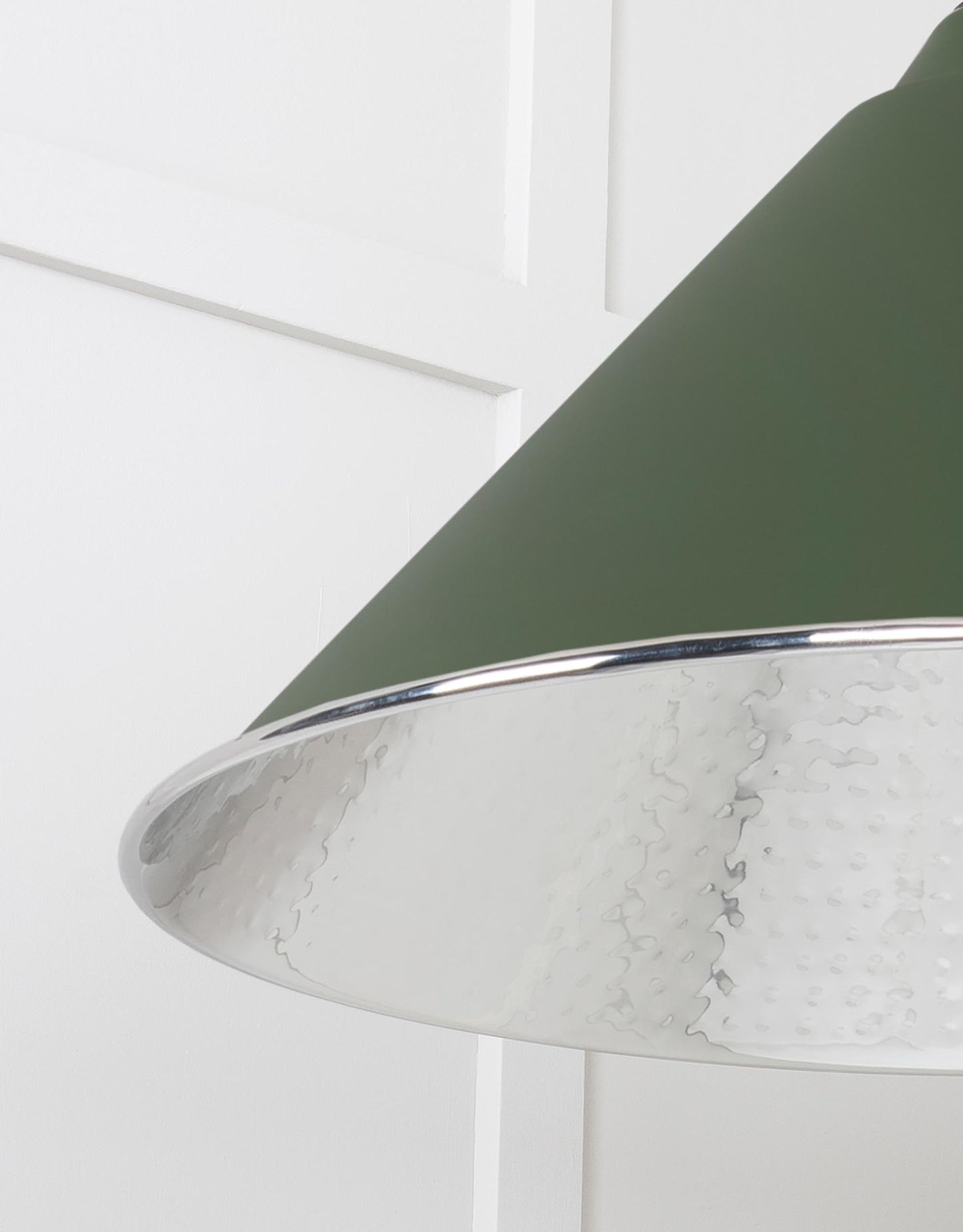 From The Anvil Hammered Nickel Hockley Pendant