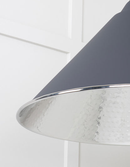 From The Anvil Hammered Nickel Hockley Pendant