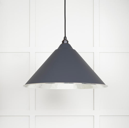 From The Anvil Hammered Nickel Hockley Pendant