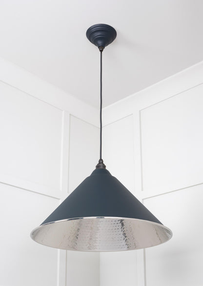 From The Anvil Hammered Nickel Hockley Pendant