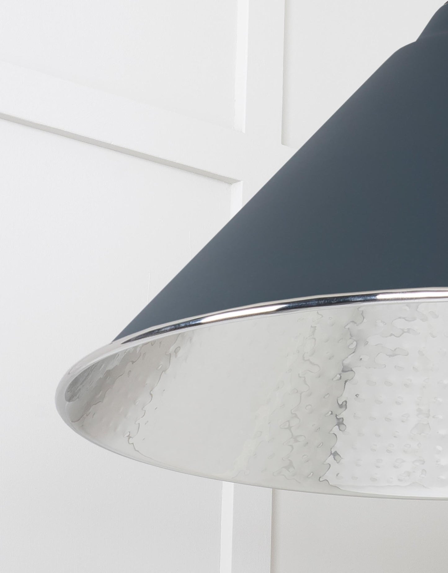 From The Anvil Hammered Nickel Hockley Pendant