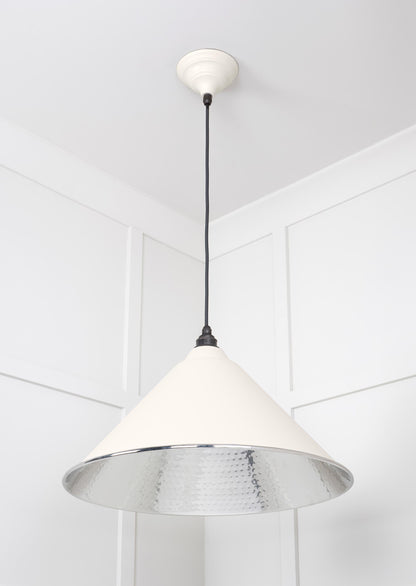 From The Anvil Hammered Nickel Hockley Pendant