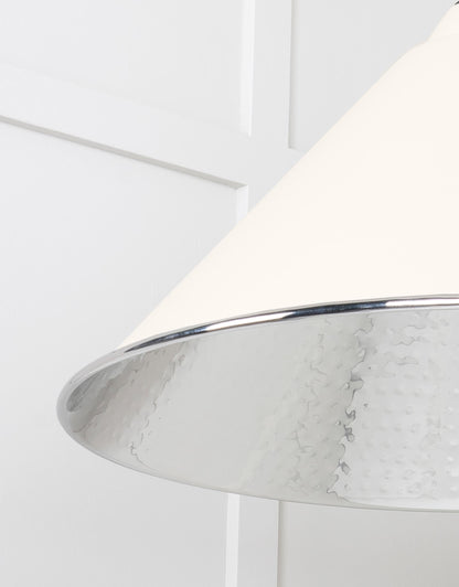 From The Anvil Hammered Nickel Hockley Pendant