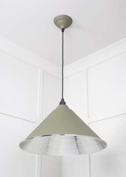 From The Anvil Hammered Nickel Hockley Pendant