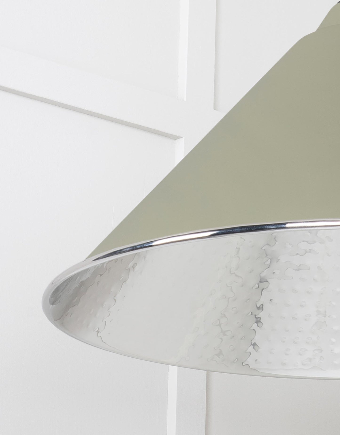 From The Anvil Hammered Nickel Hockley Pendant