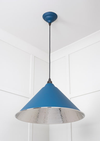 From The Anvil Hammered Nickel Hockley Pendant
