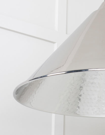 From The Anvil Hammered Nickel Hockley Pendant