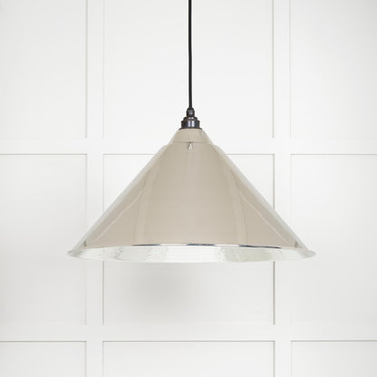 From The Anvil Hammered Nickel Hockley Pendant