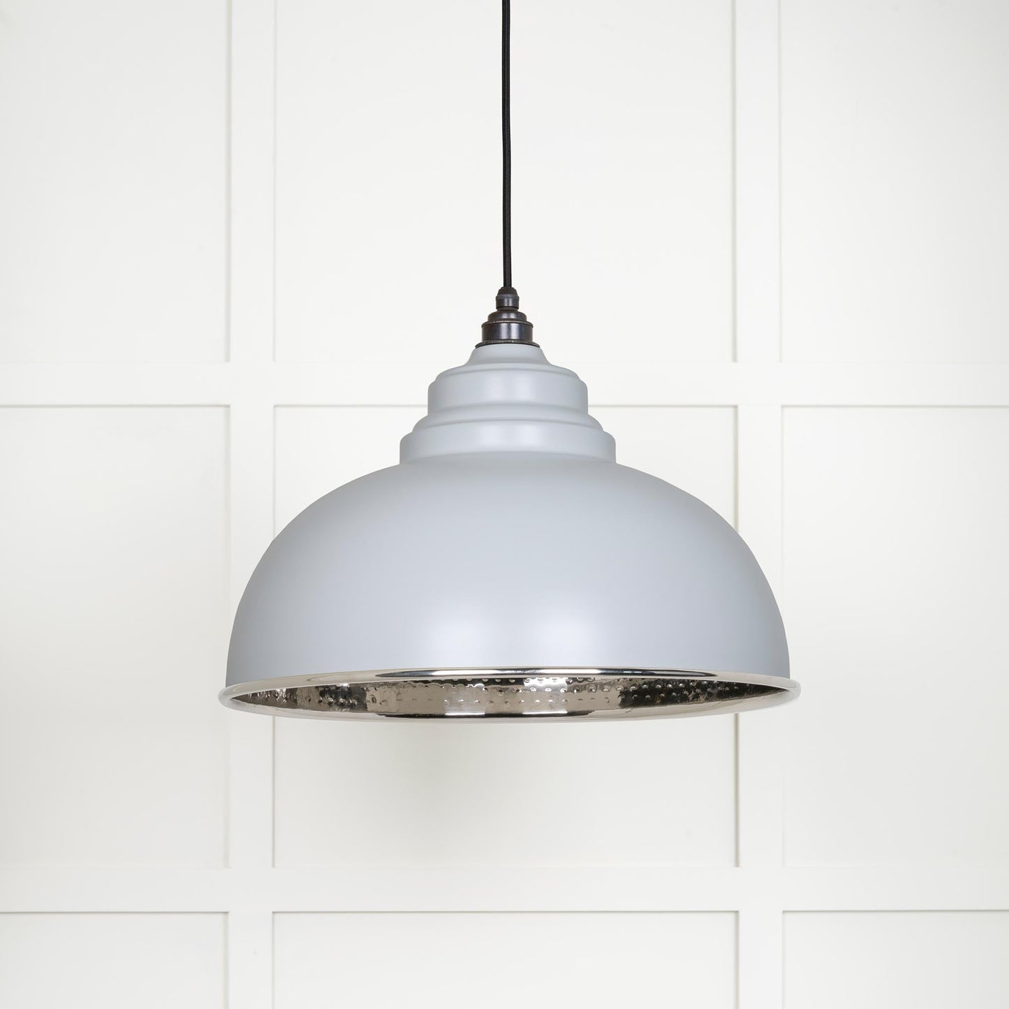 From The Anvil Hammered Nickel Harborne Pendant