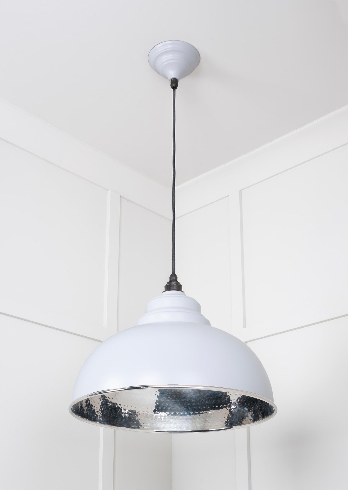From The Anvil Hammered Nickel Harborne Pendant