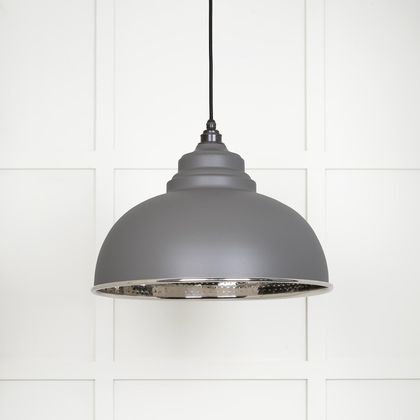 From The Anvil Hammered Nickel Harborne Pendant