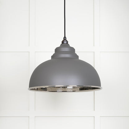 From The Anvil Hammered Nickel Harborne Pendant