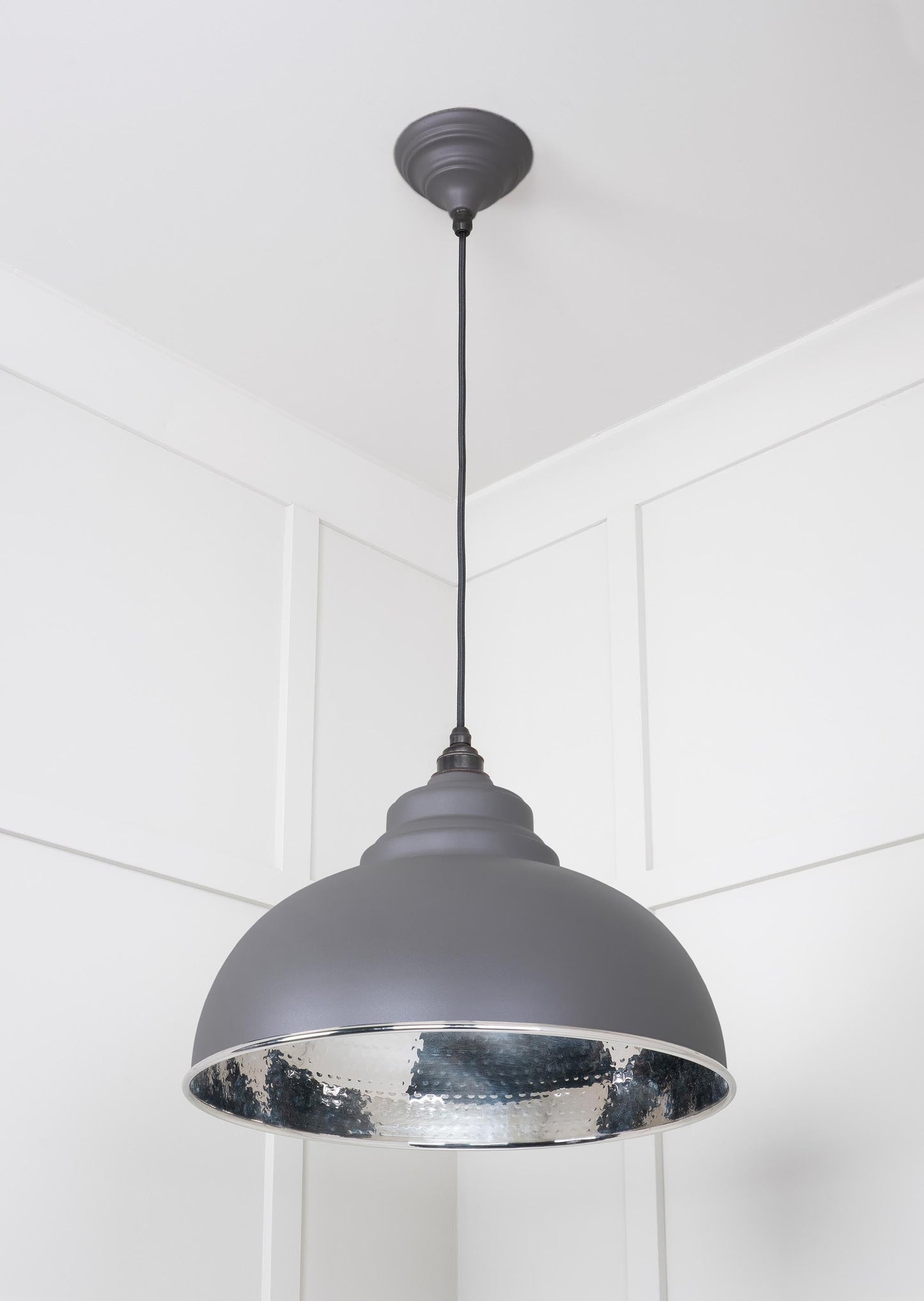 From The Anvil Hammered Nickel Harborne Pendant