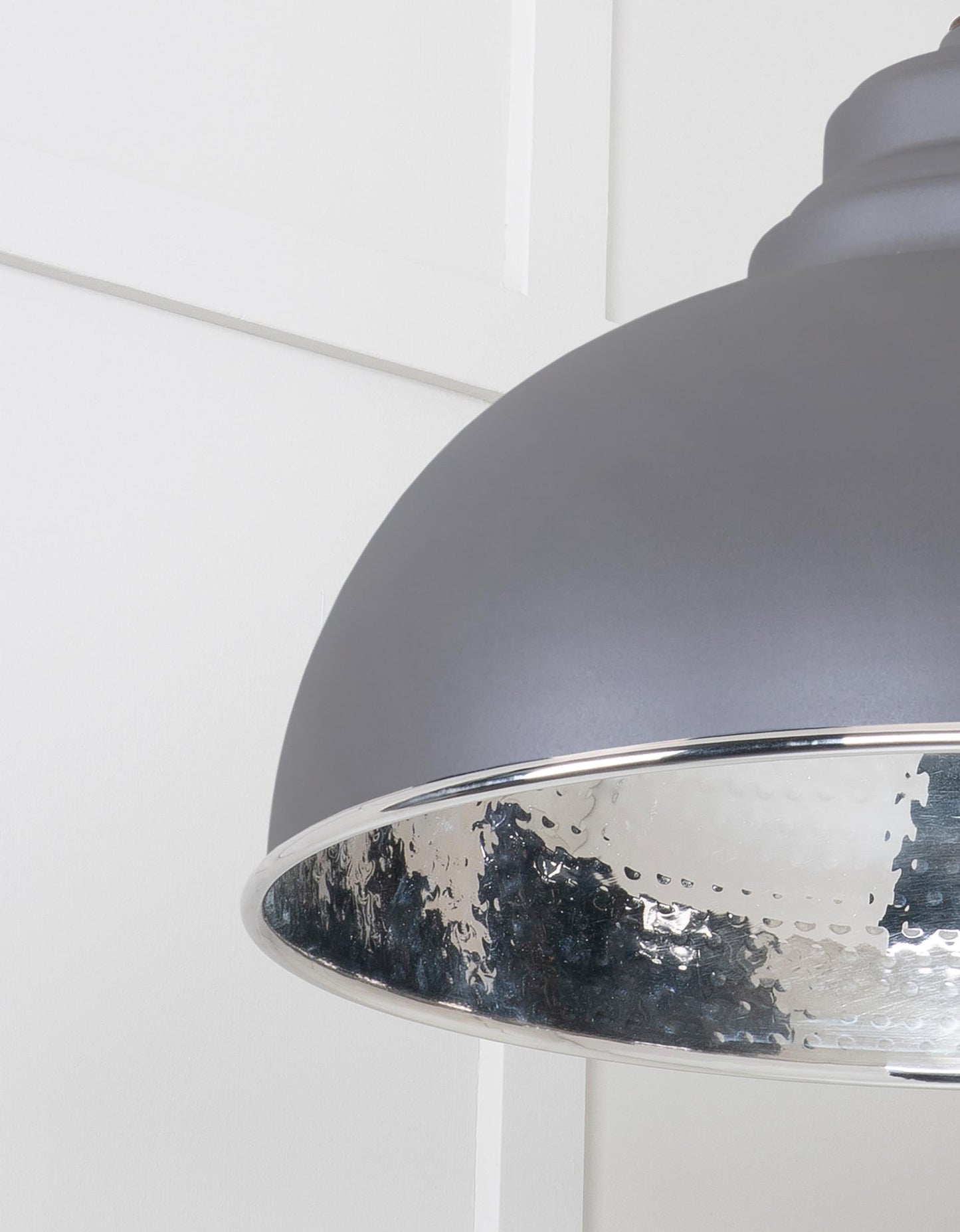 From The Anvil Hammered Nickel Harborne Pendant