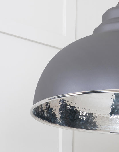 From The Anvil Hammered Nickel Harborne Pendant