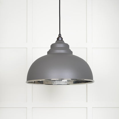 From The Anvil Hammered Nickel Harborne Pendant
