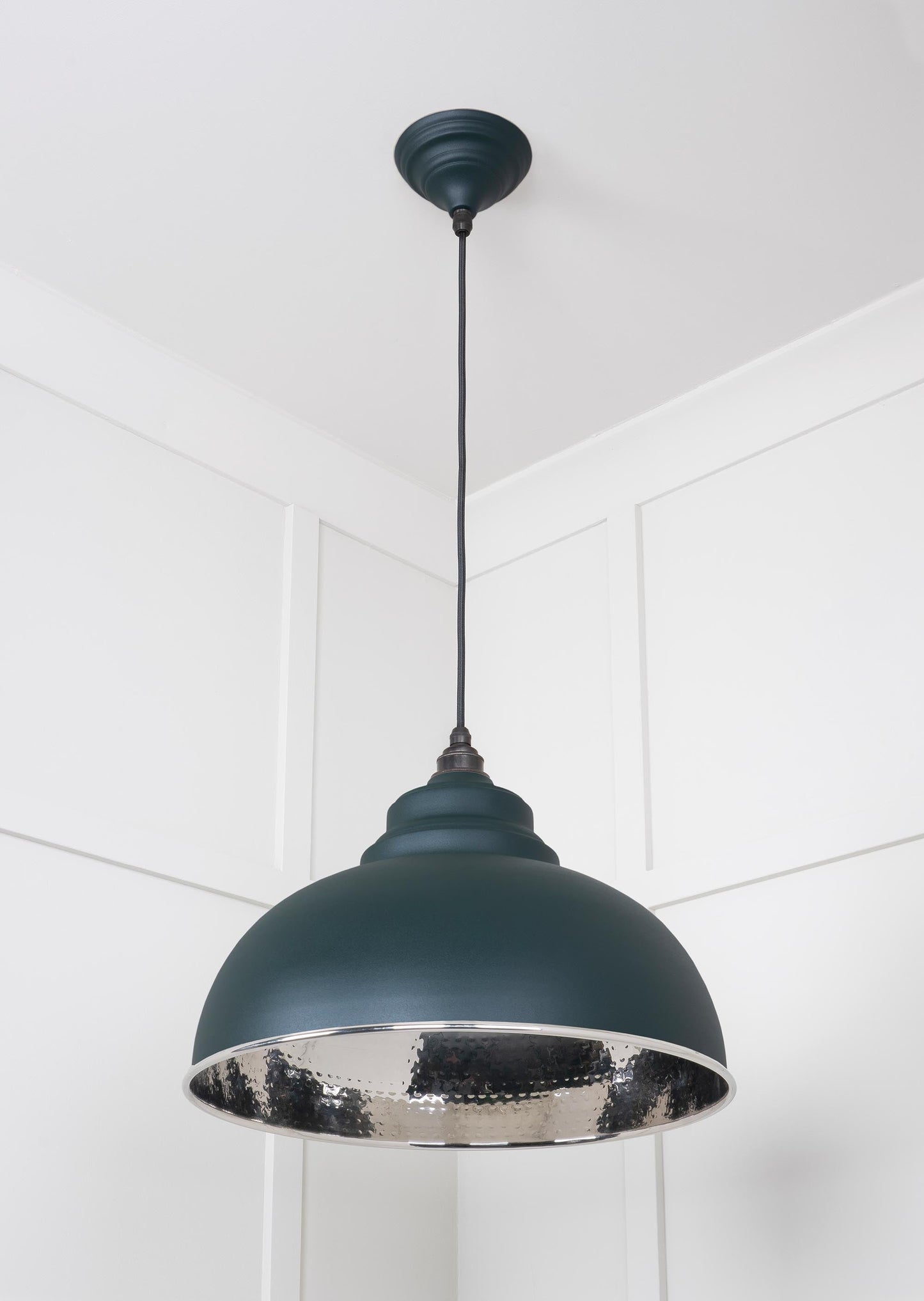 From The Anvil Hammered Nickel Harborne Pendant