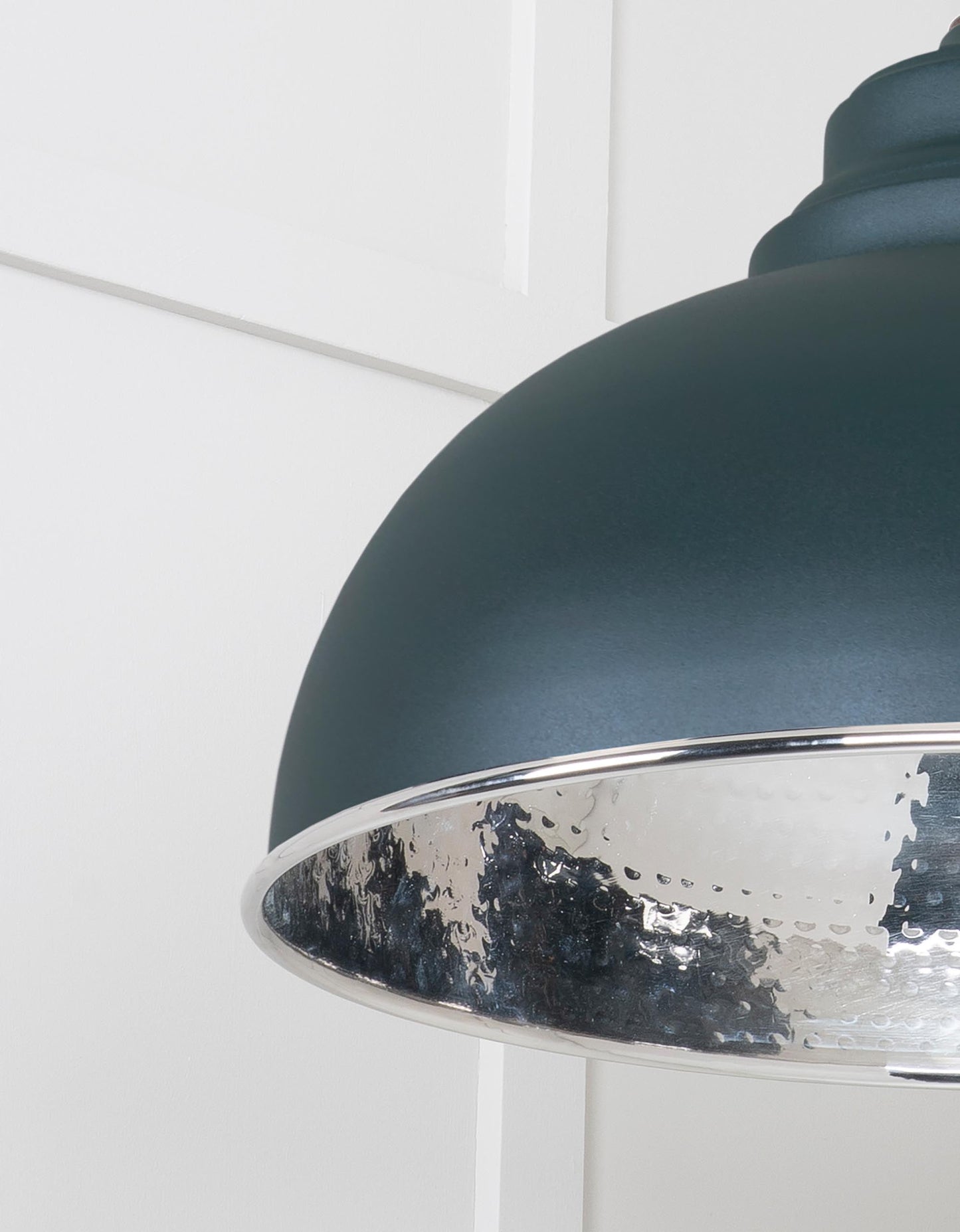 From The Anvil Hammered Nickel Harborne Pendant