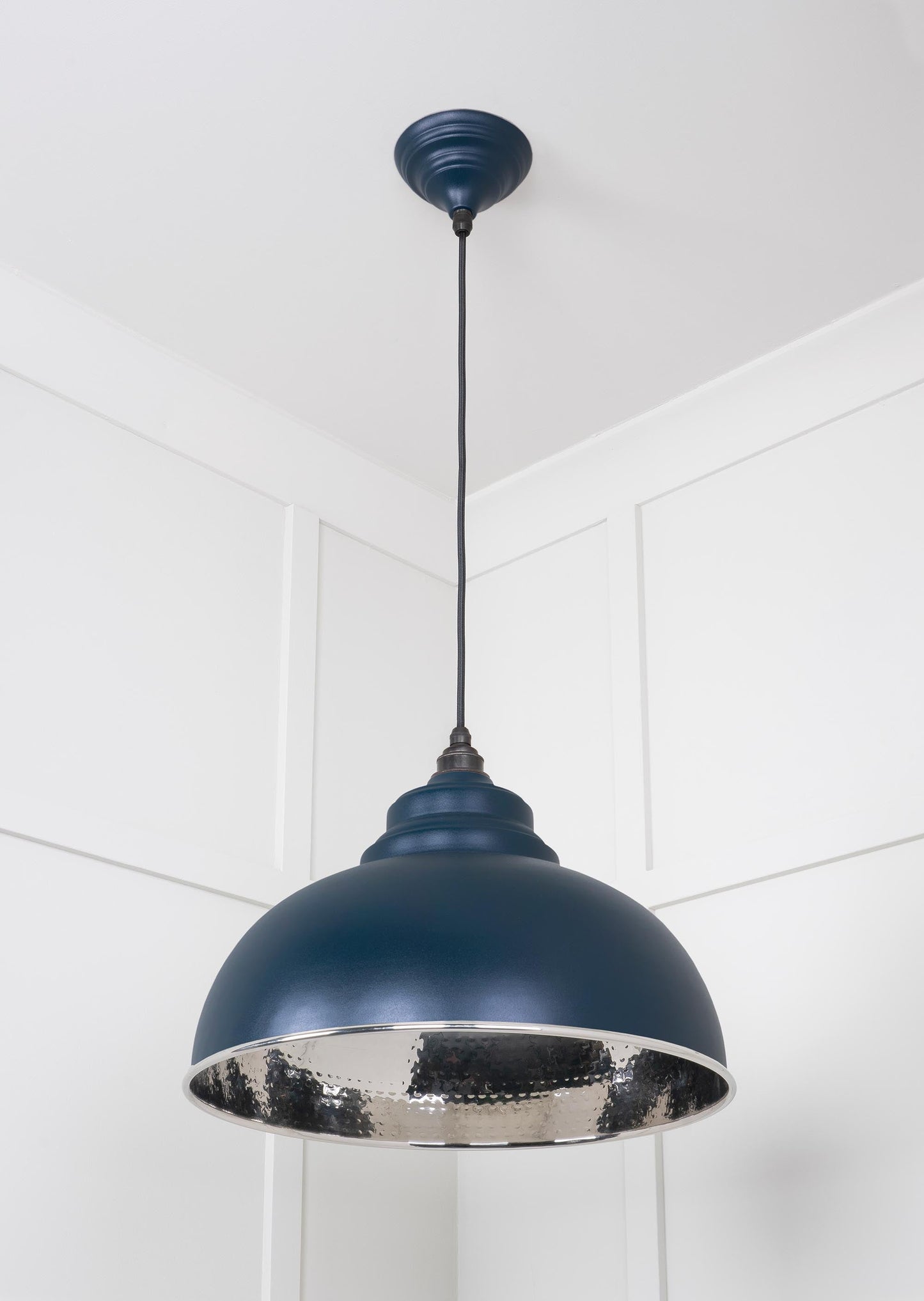 From The Anvil Hammered Nickel Harborne Pendant