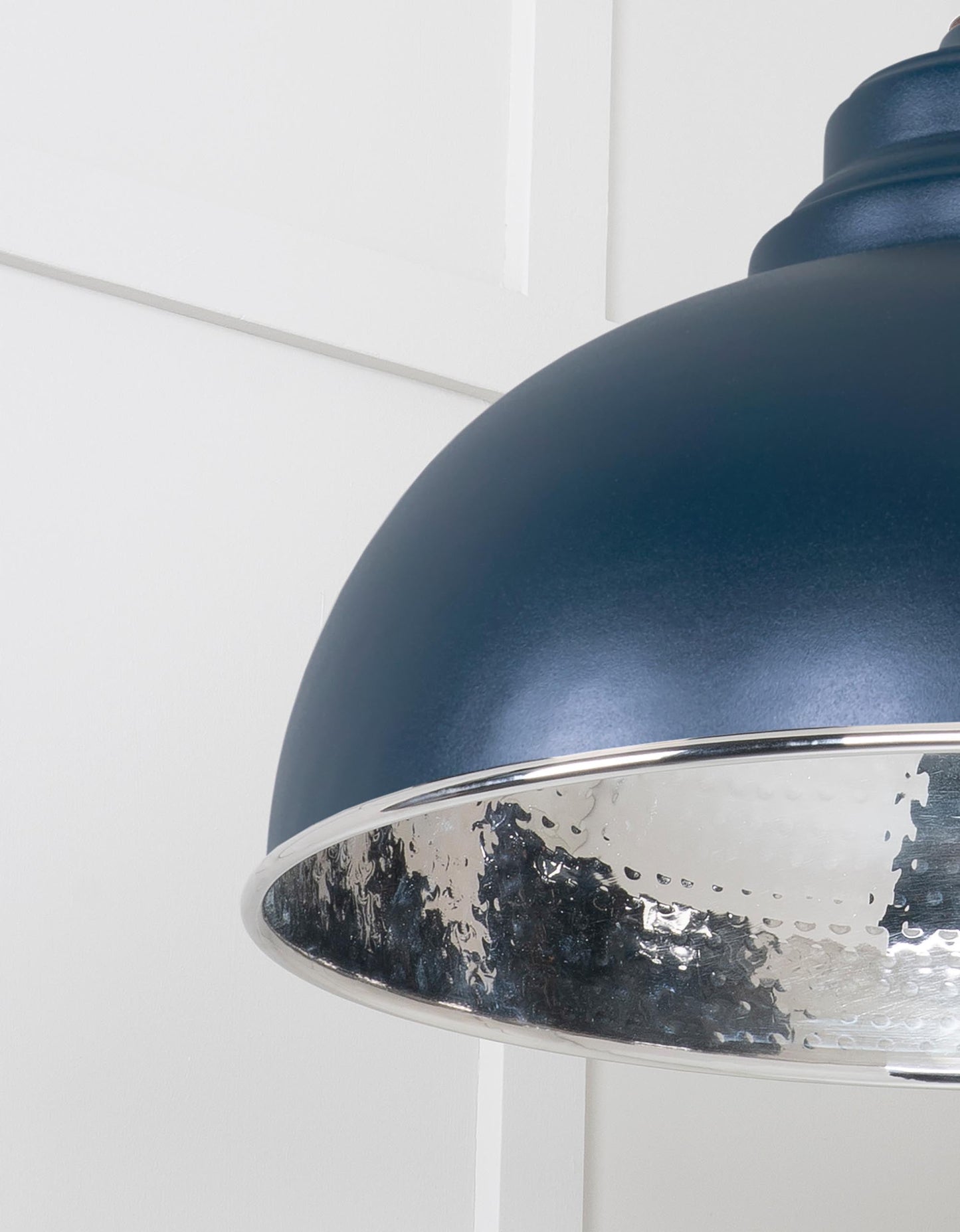 From The Anvil Hammered Nickel Harborne Pendant