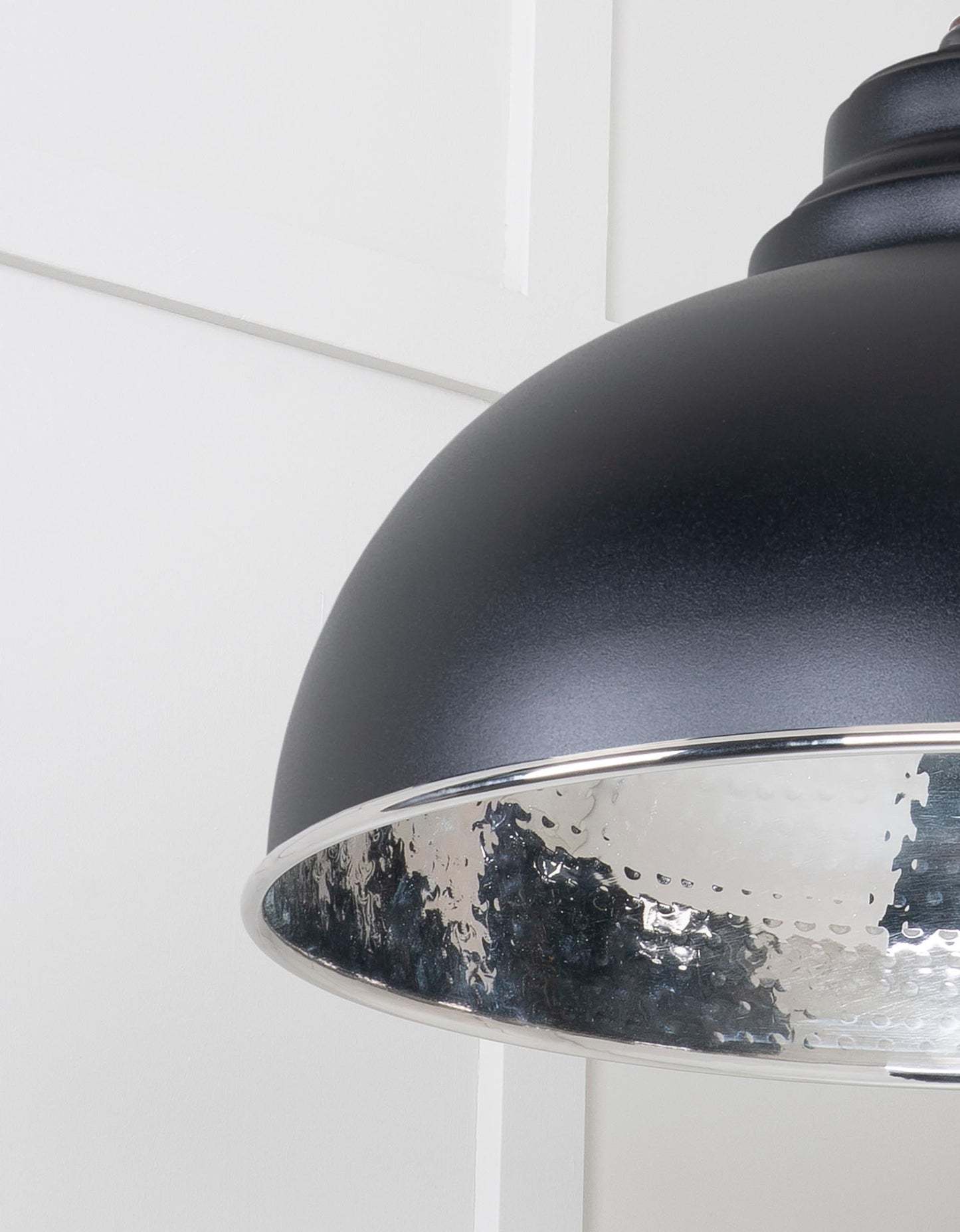 From The Anvil Hammered Nickel Harborne Pendant