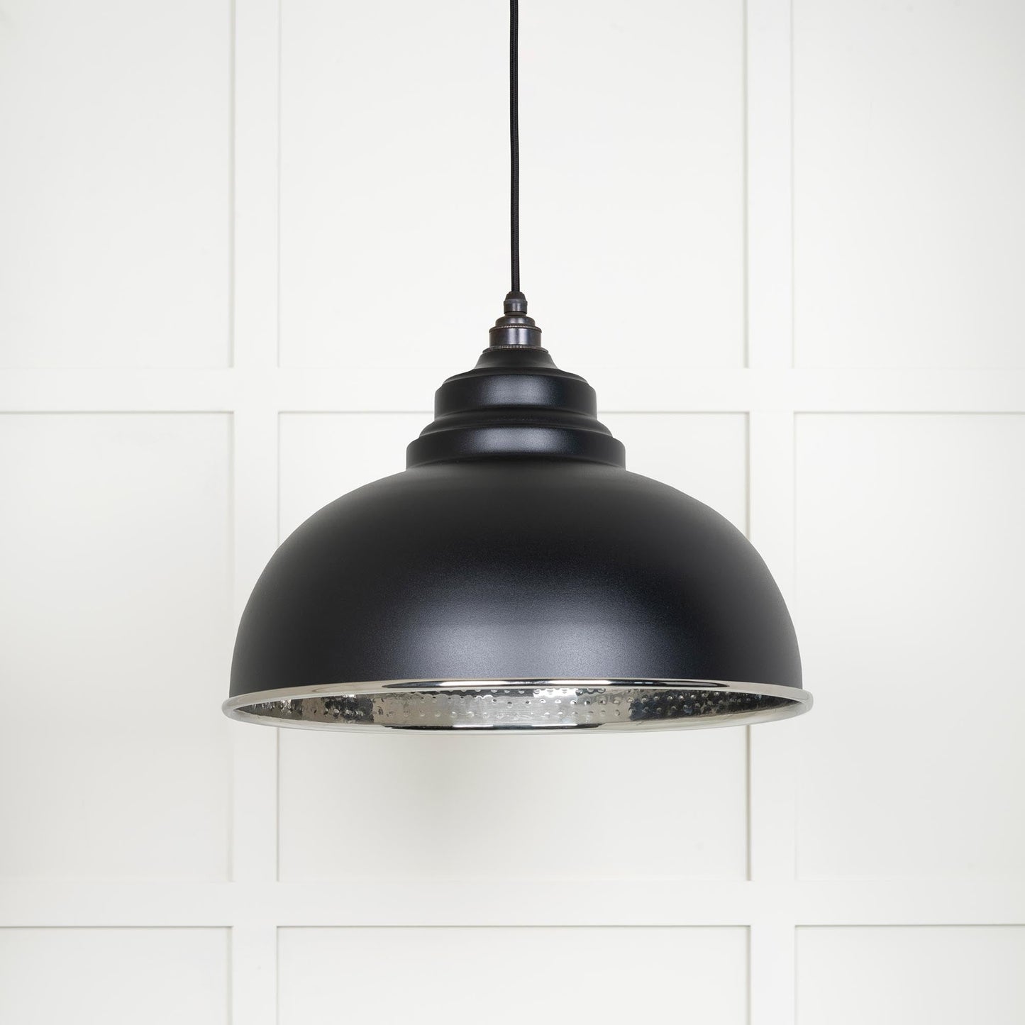 From The Anvil Hammered Nickel Harborne Pendant